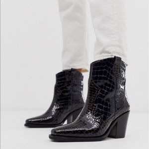 Asos premium Richmond cowboy boots